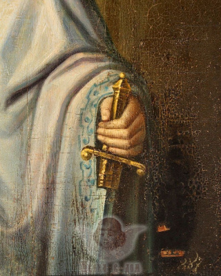 Старинная именная икона «Святая Царица Александра», Россия, Санкт-Петербург, 2-я пол. 19 в.