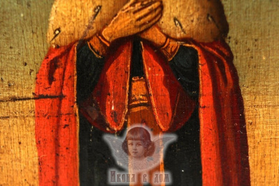 Старинная древнерусская икона «Святая Царица Александра» (Римская), Средняя Русь, к. 19 в.