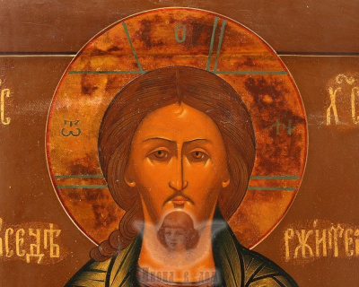 Древняя икона «Спас Вседержитель», Россия, Гуслицы, кон. 19 в.