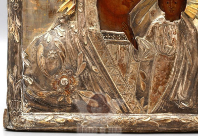 Старинная живописная икона Божией Матери «Казанская», Россия, Поволжье, к. 19 в.