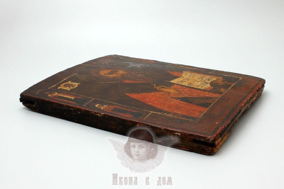Старинная деревянная икона Священномученик Антипий, Поволжье, к. 19 в.