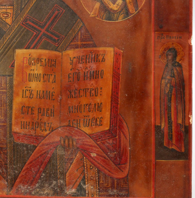 Старинная деревянная икона «Николай Чудотворец», Гуслицы (Егорьевск), 2-я пол. 19 в.