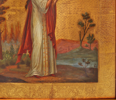 Старинная икона «Святая мученица Александра», дерево, Россия, 19 в.