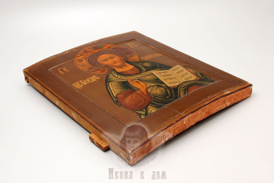 Древняя икона «Спас Вседержитель», Россия, Гуслицы, кон. 19 в.